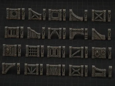 Industrial Supports Greeble under hive necromunda