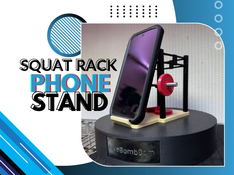 Squat Rack Phone Stand