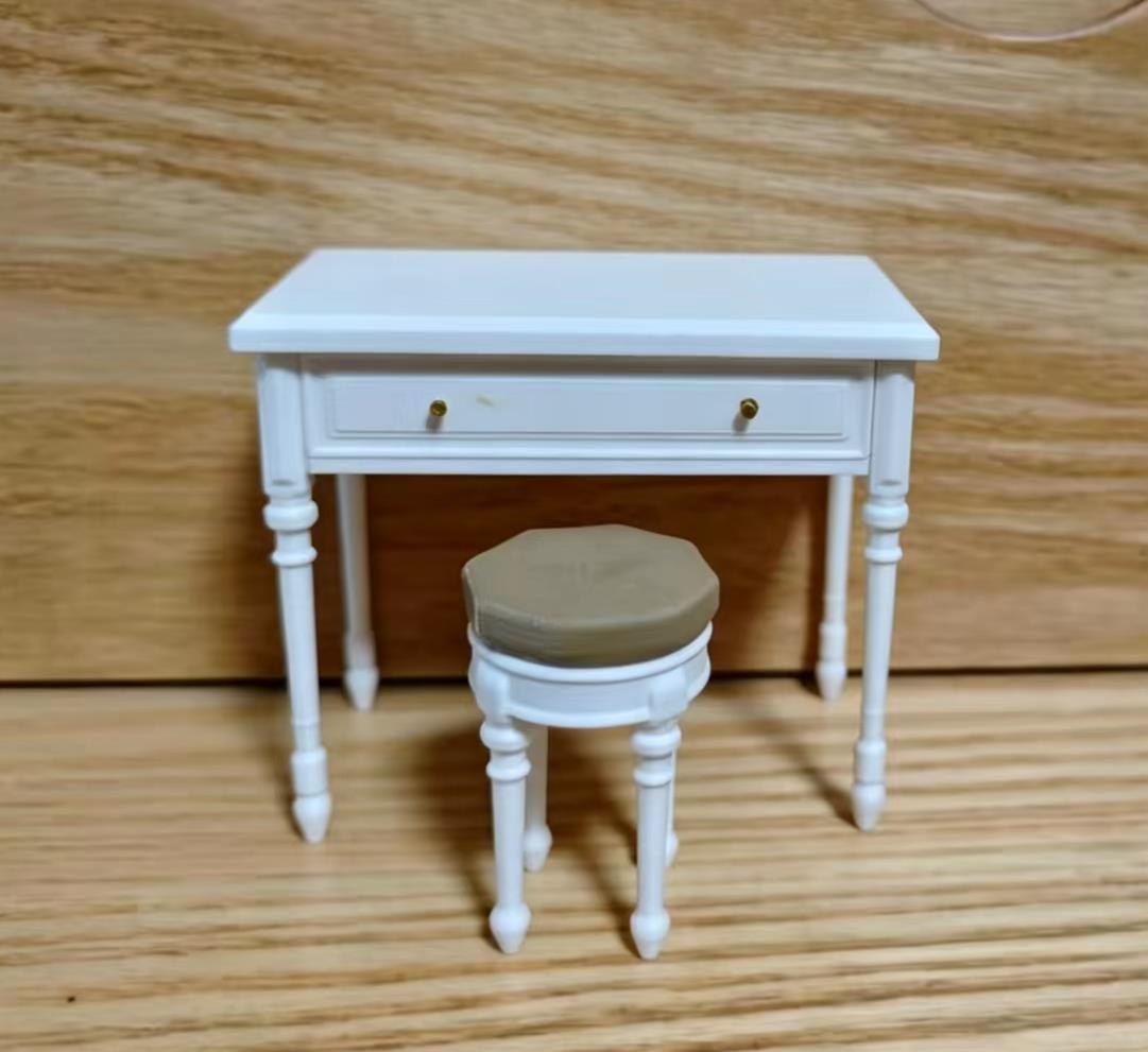 Miniatura 2 do modelo 3D 圆镜梳妆台