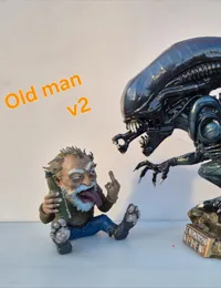 new version, old man version 2, two sizes, 4 plates