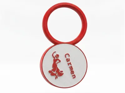 Personalized Flamenco Keychain