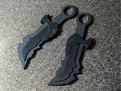 Blades of chaos keychain