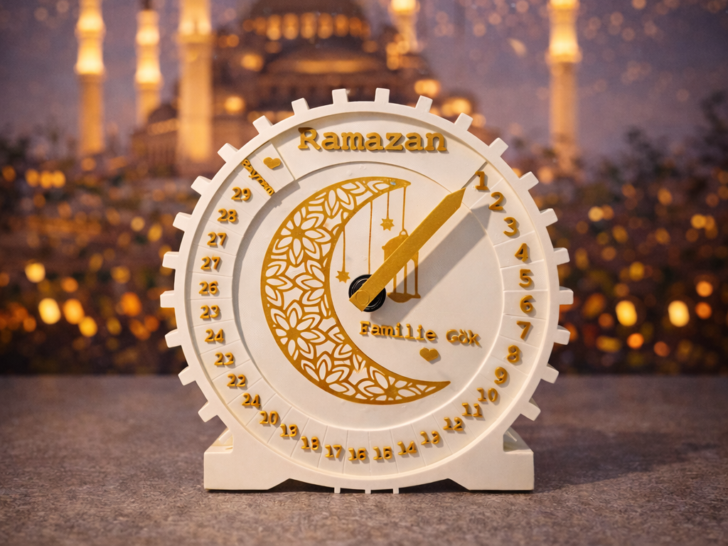 Ramadan Kalender – Drehscheibe mit Zeiger (AMS)
