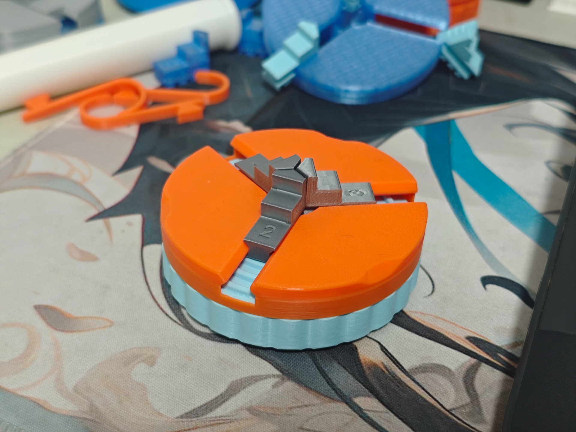 Miniatura 1 do modelo 3D 三爪卡盘（3 jaw chuck）