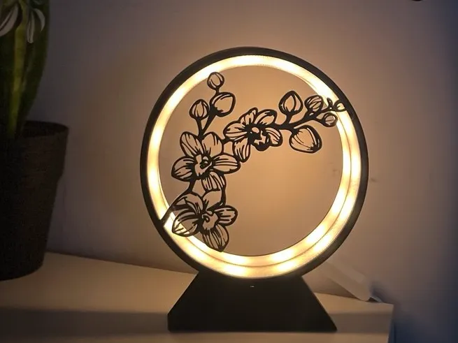 Ring Lamp: Orchid Branch