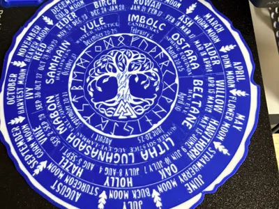 Celtic Calendar Tree Calendar