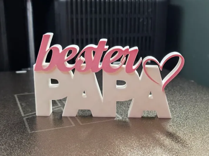 bester Papa Schriftzug