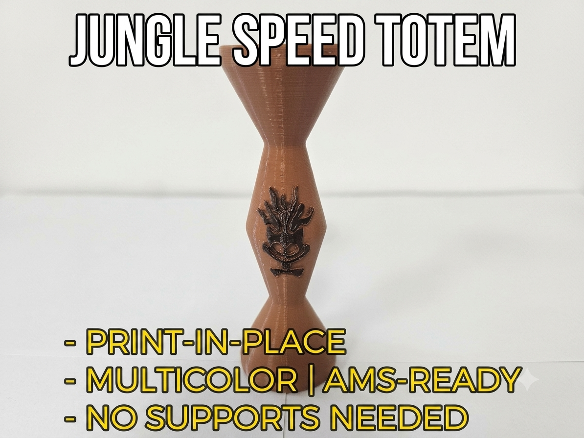 Jungle Speed Totem (Print-in-Place & AMS)