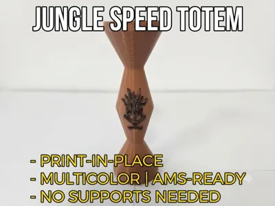 Jungle Speed Totem (Print-in-Place & AMS)