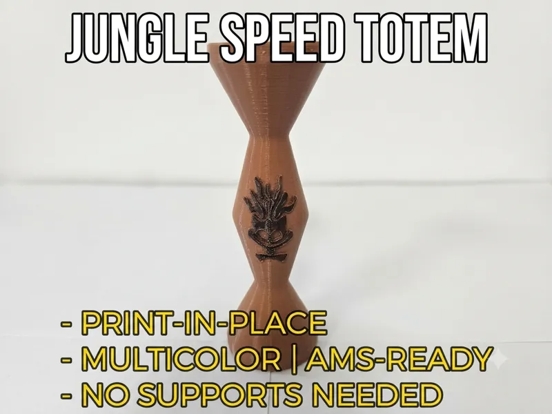 Jungle Speed Totem (Print-in-Place & AMS)