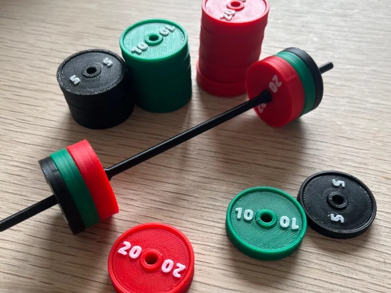 Weight plates and barbell - No AMS