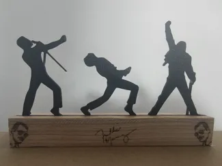 Klötzchen Freddie Mercury Silhouette