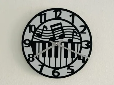 Piano clock