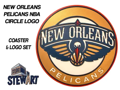 New Orleans Pelicans NBA LOGO - COASTER/SIGN