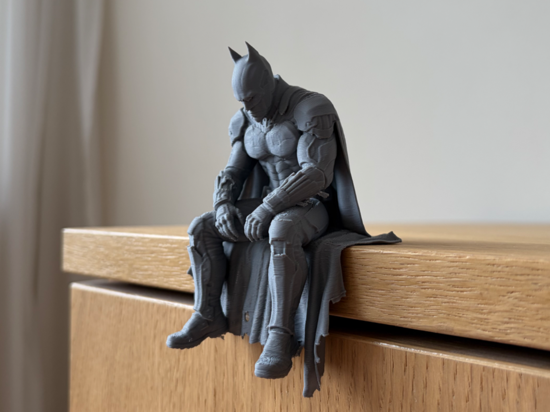 Batman Sitting on Ledge Figure | Arkham Knight 