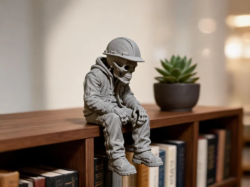 Ledge SkulZ - Edge Sitting Worker Skull!