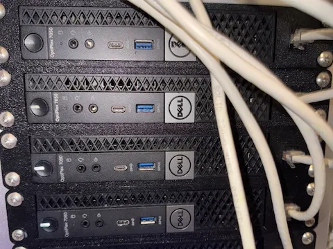Optiplex 7050/7060 10 inch rack with keystone jack