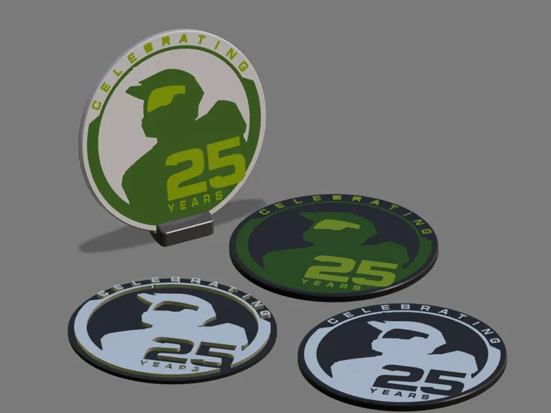 Halo 25 anniversary logo