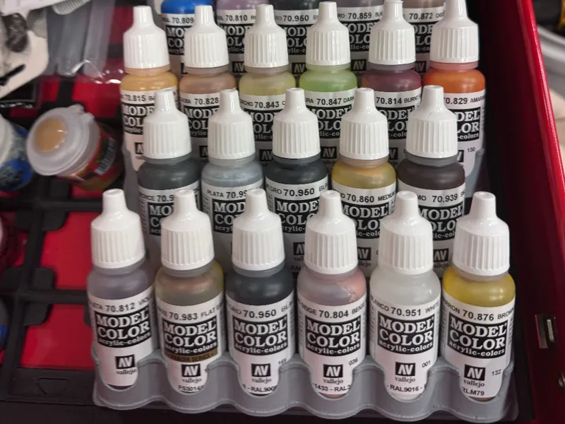 Gridfinity 4x5 Hobby Paint Bottle Holder