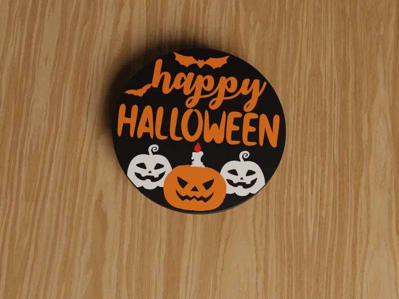 Halloween Cake Stand – “Happy Halloween” Design