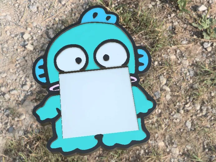 Hangyodon Sticky Note Holder