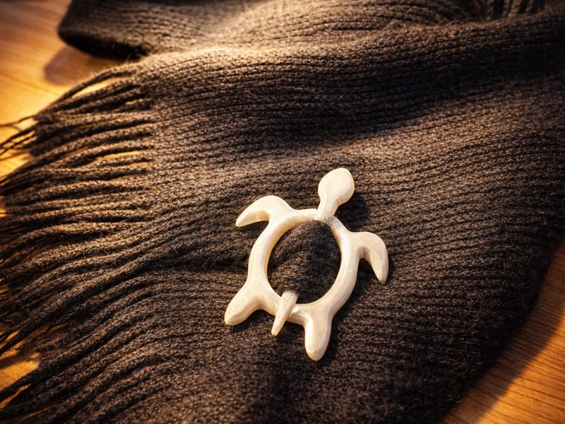 Turtle Shawl Pin - Brooch 