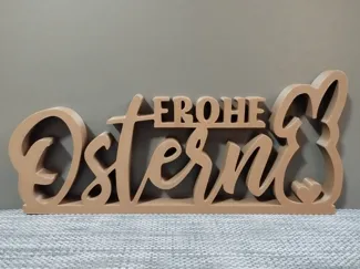Frohe Ostern Schriftzug Deko