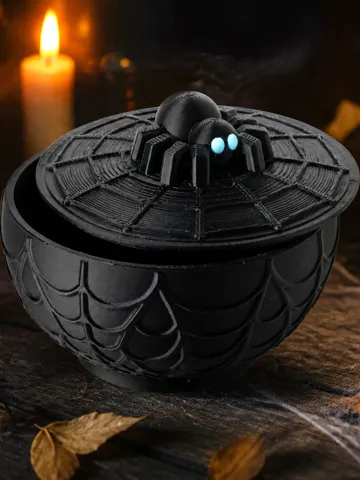 Organizador: Spider Web Storage Bowl - Halloween Trinket Box — vista de referencia 2