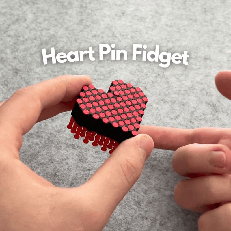 Pins in Herz Form Fidget Toy