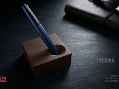TiltDock – Minimal Pen Stand