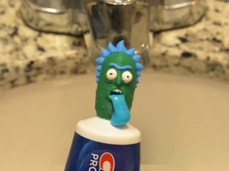 Pickle Rick Toothpaste Topper