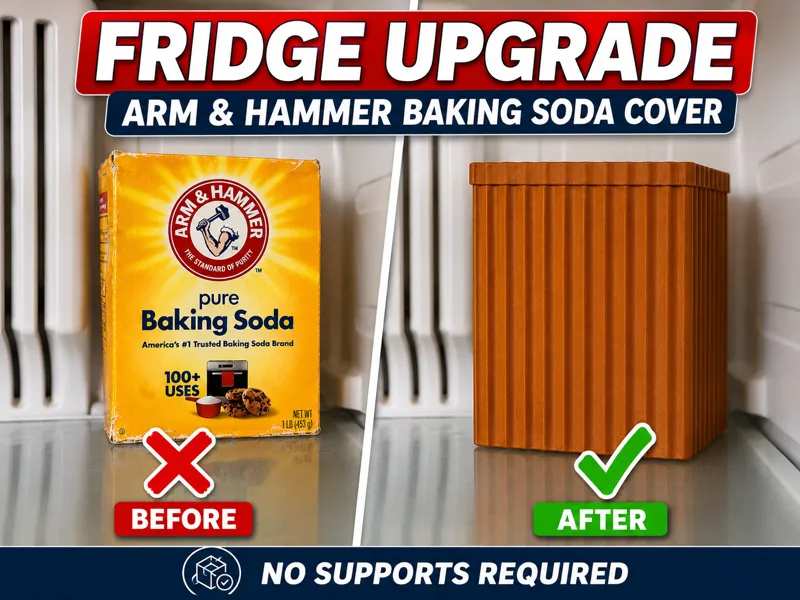 Modern Fridge Baking Soda Cover | Kitchen Upgrade