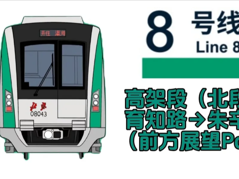 BEIJING SUBWAY 8# HO比例北京地铁8号线车头的前半截
