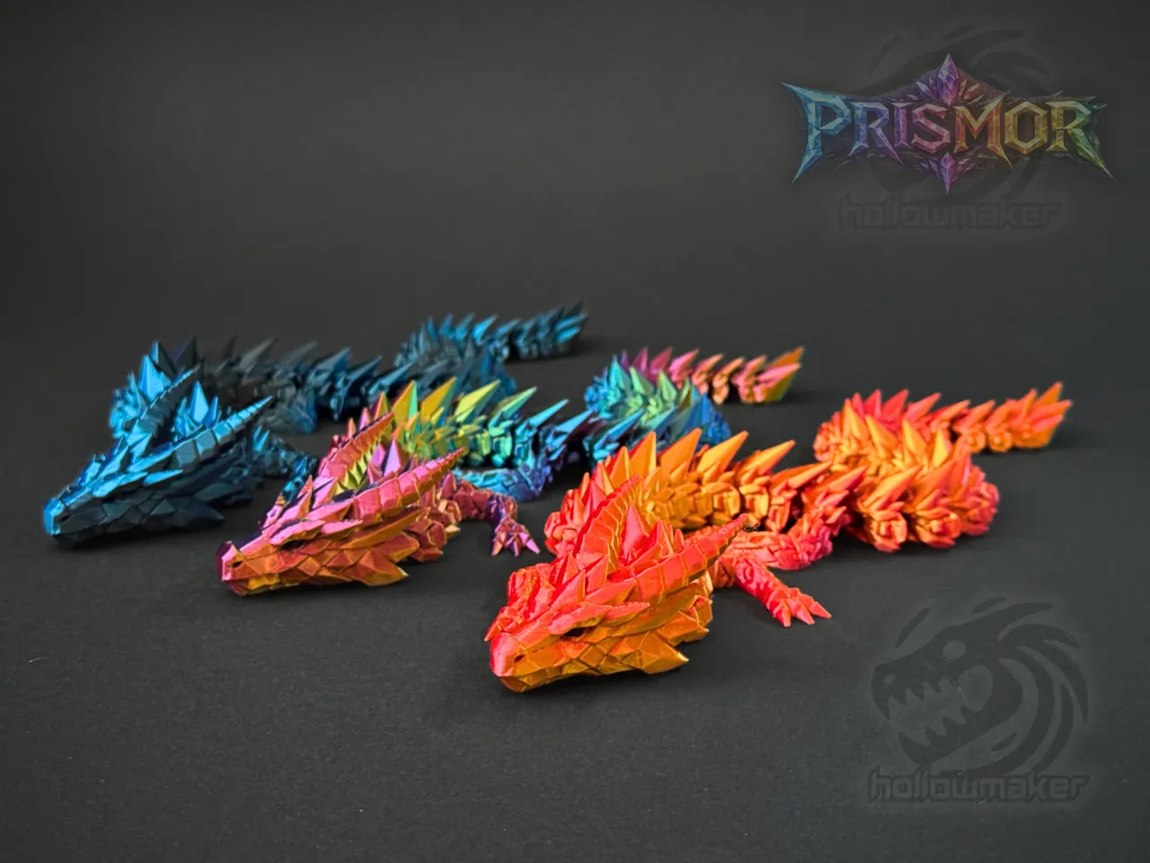 Prismor - Articulated Crystal Stone Dragon view 4