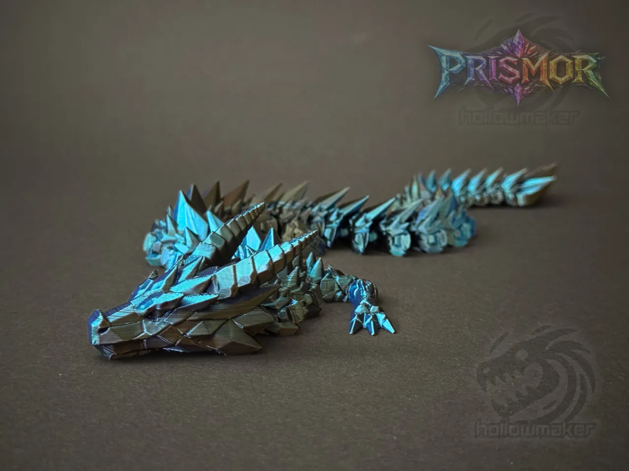 Prismor - Articulated Crystal Stone Dragon view 3