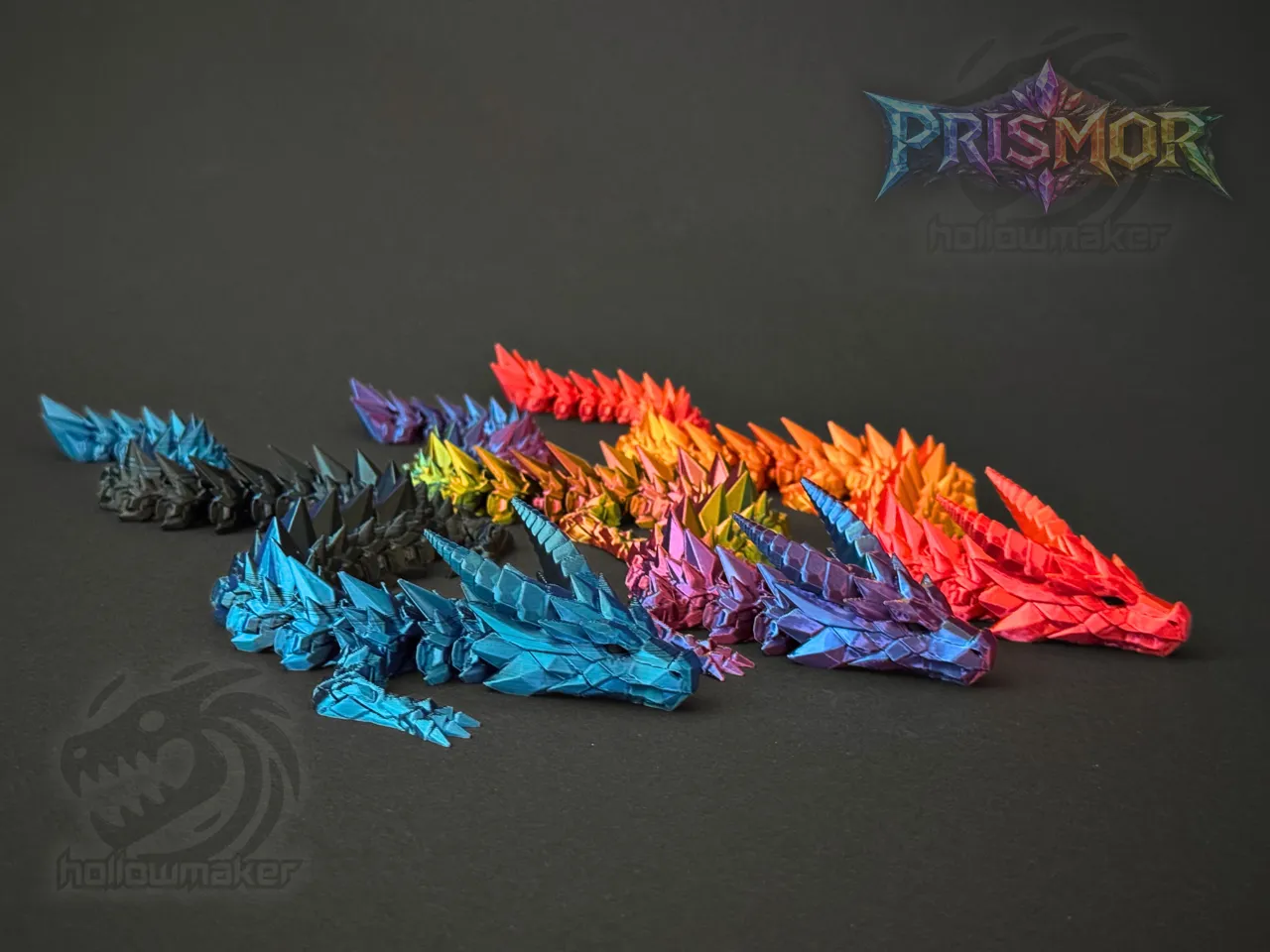 Prismor - Articulated Crystal Stone Dragon view 2