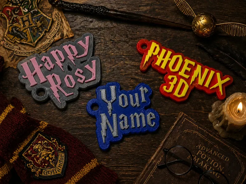 Harry Potter Parametric Keychain - Makerlab