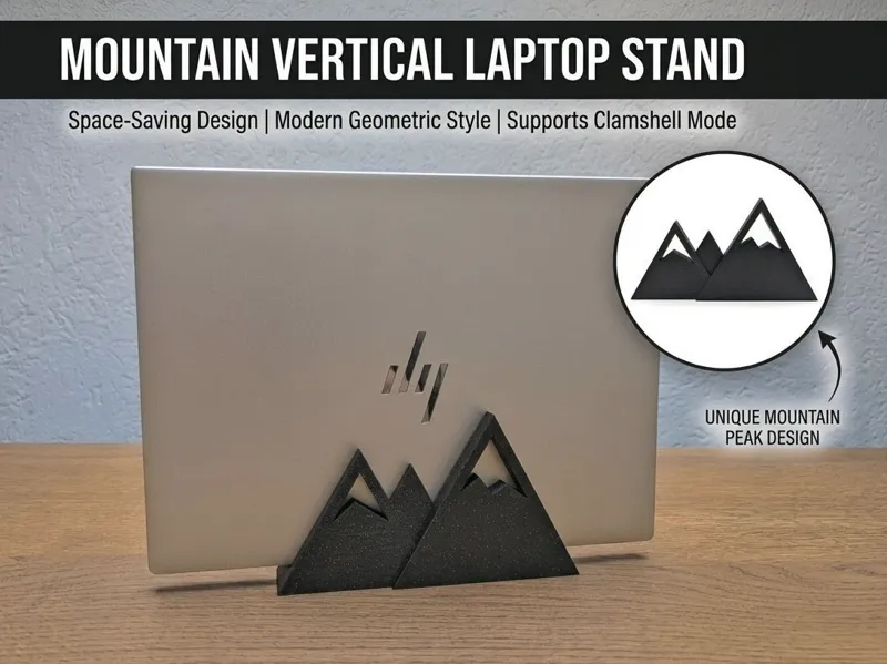 Mountain Vertical Laptop Stand | Parametric