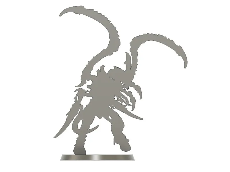 2D Proxy Tyranid Leaper model