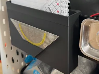 Notebook storage for IKEA RASKOG