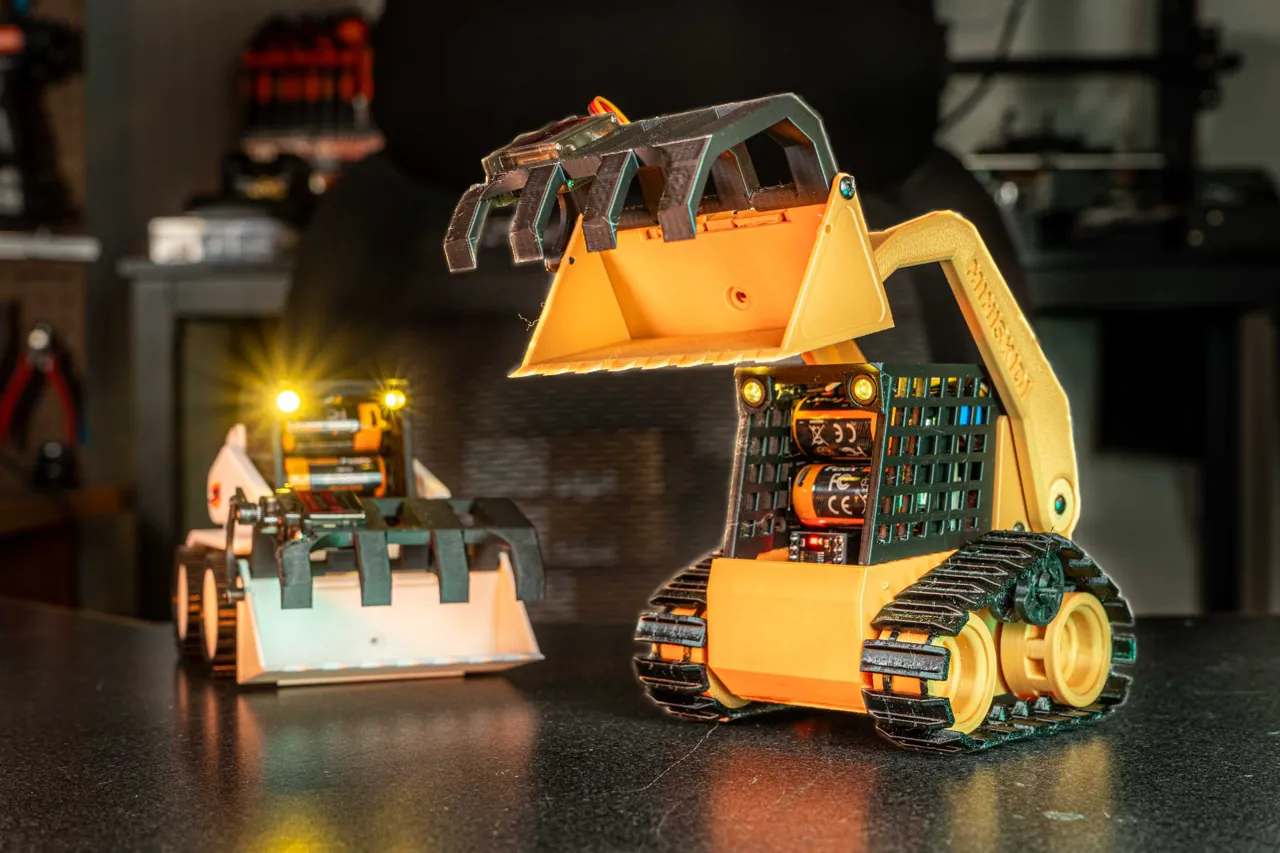 3D Printed RC SkidSteer V3.0 view 2