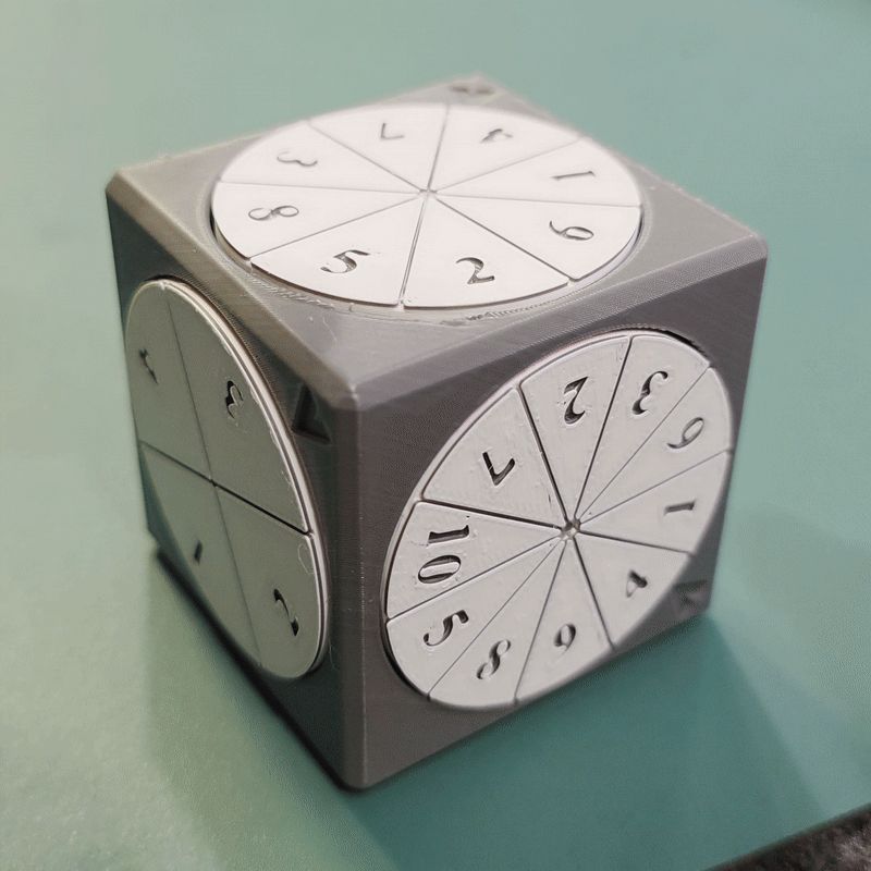Rotating Dice 6 in 1 Dungeons and Dragons Fidget