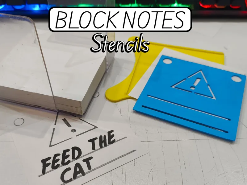 Block Notes Stencils