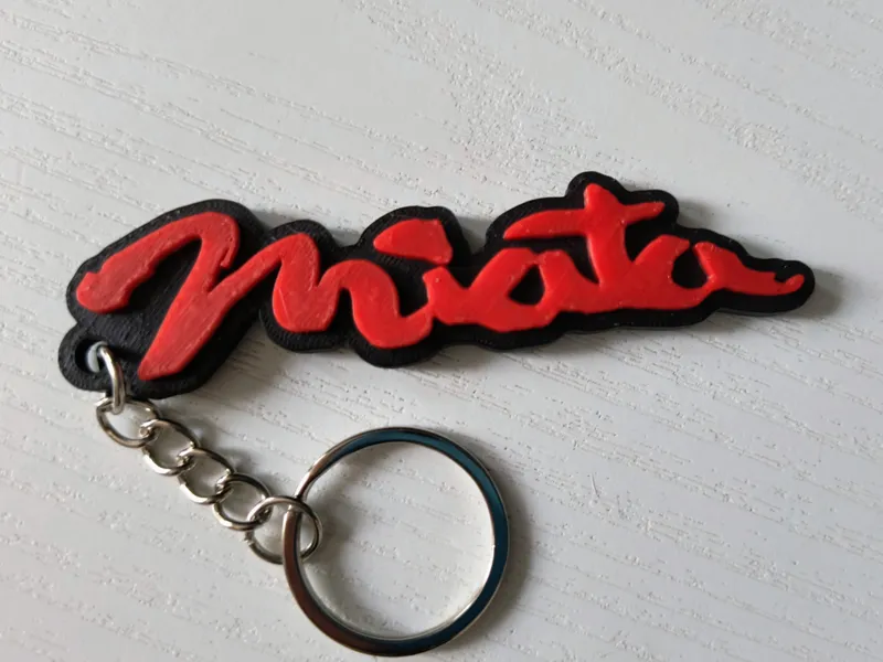 Miata Mazda MX-5 logo Keychain