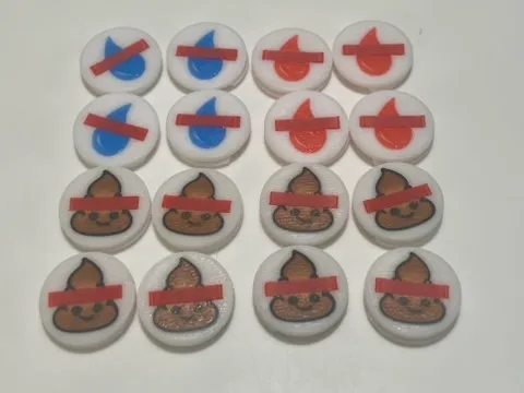 Running or Cycling Racing bib pins buttons - Free 3D Print Model ...