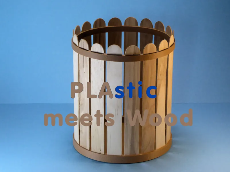 PLAstic meets Wood... with spatulas - Basket