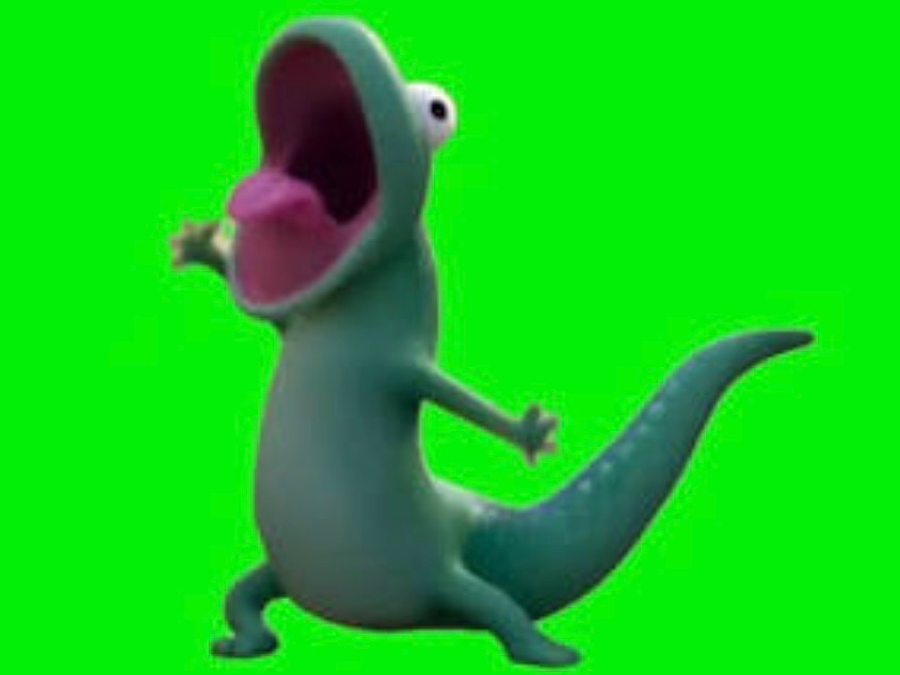 Hoppers Tom lizard screaming meme 