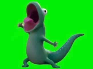 Hoppers Tom lizard screaming meme 