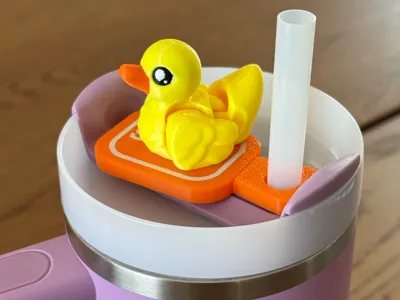 Rubber Ducky Straw Buddy
