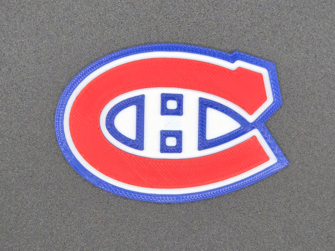 Canadiens Layered Logo-Wall Art, Magnet & Keychain